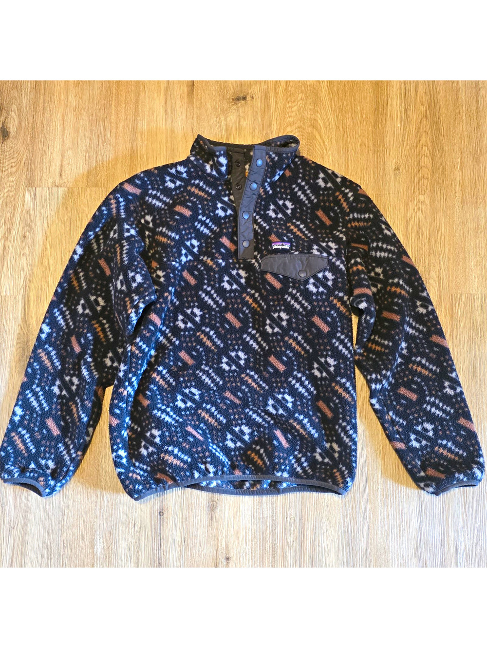 Patagonia Kids XL 14 Synchilla Snap-T Fleece Pullover FA19 Geometric 65572